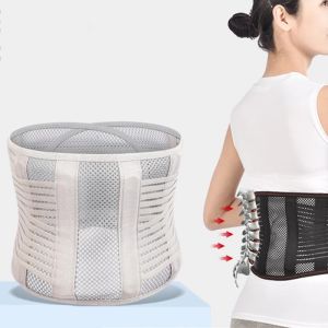 1PCS Lumbar Support Waist Belt Health Therapy Breathable Back Spine Support Corset For Disc Herniation Pain Relief Men Women