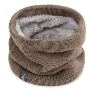 WAYNEG Warm Knitted Scarf Windproof Thickened Neck Warmer Neck Scarf Soft Tube Scarf Winter