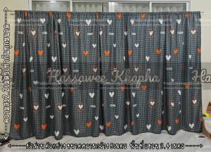 ม่านมินิมอลลายการ์ตูน ม่านกั้นห้อง ผ้าฉาก แถมเชือกแขวนม่านทุกผืน