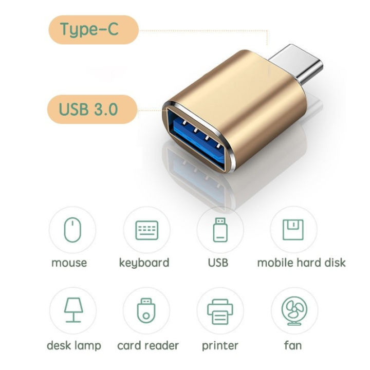 USB-C 3.1 To USB 3.0 A Female OTG Adapter Converter For MacBook Pro, Dell & More