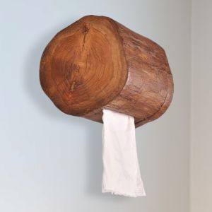 กล่องทิชชู่แบบติดฝาผนัง ทําจากไม้สักทองที่ใส่ทิชชู่ กล่องกระดาษชําระ ทิชชู่ ที่ใส่กระดาษทิชชู่โรงแรม อุปกรณ์ในห้องน้ํา Monster box