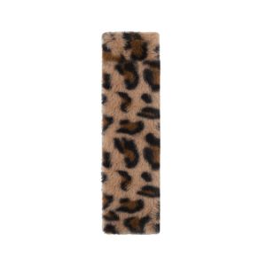 CHA Soft Fluffy Car Seat Belt Shoulder Pads Leopard Print Durable Car Seat Belt Cover Car Handle Cover Anti Slip Car Seat Belt Shoulder Protector Seat Belt Accessories