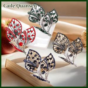 Caile เข็มกลัดแฟชั่นทรงเกือกม้าแบบกลวงประดับพลอยเทียมแนวย้อนยุคสำหรับผู้หญิงเสื้อผ้าเสื้อโค้ทเครื่องประดับของขวัญเครื่องประดับ