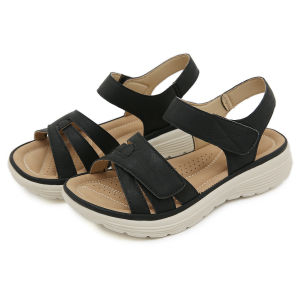 fantasy korean summer fashion sandals comfortable no slip soft for women  2 inches heels 2402-17