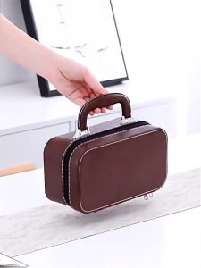 Outdoor Travel Ancient Rhyme Ceramic Tea Set Leather Bag Portable Tea Set Souvenir 古韵陶瓷茶壶茶杯旅行套装 YY78