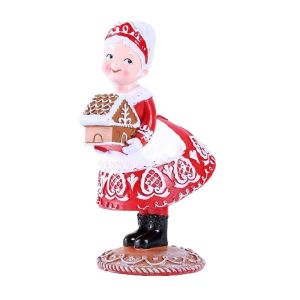 CINDYKHBKJ Cartoon Santa Claus Ornaments Cute Exquisite Resin Santa Claus Statues 6 Styles Unique Christmas Ornament Christmas