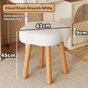 CONOCO Vanity Stool Nordic Vanity Stool with Anti-Humidity Cushion Versatile Makeup Study & Living Room Chair Kerusi Dandanan 化妝椅