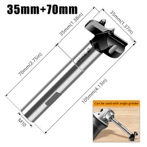 Multifunctional Extended Woodworking Hole Opener External Thread Flat Wing Drill Reaming Drill Extended Limit Board Hand Drill