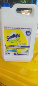 Nước rửa chén Sunlight 5kg hương chanh- đánh bay dầu mỡ hiệu quả