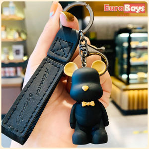 E.B. Cartoon Keychain Cute Bear Doll Keyring Bag Pendant Couple Car Keyholder 4 Colors