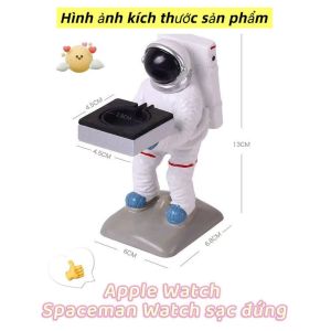 <SSTmalls> Space Man Apple Watch sạc đứng Thủ công mỹ nghệ Watch Stand sạc đứng Cartoon Astronaut