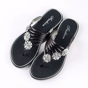 TEIN SHOP Wanita selesa sandal Flat dalaman & luaran selipar kasual tidak tergelincir biasa (Comfortable Women Flat Sandals indoor & outdoor Casual Slippers Non-slip Regular Fit)