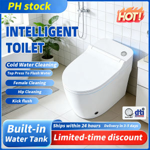 Smart toilet: No power required built-in water tank no water pressure limitations automatic flush