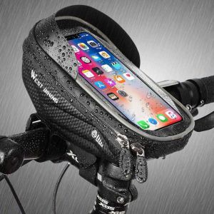 WEST BIKING Tas Sepeda Waterproof Tahan Air HP Smartphone 6.5 Inch Buat Sepeda Gunung Lipat MTB