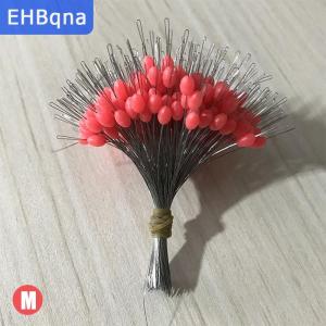 [COD] EHBqna SPORTS 300pcs FLOAT Rubber stopper ตกปลา bobber stopper ลอยทรงกระบอก Space Bean