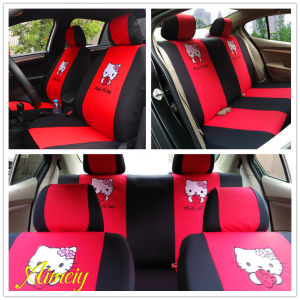 ผ้าคลุมเบาะรถยนต์ 10 ชิ้น การ์ตูนวัสดุแซนวิช ที่หุ้มเบาะหน้า+ที่หุ้มเบาะหลัง+ที่หุ้มพนักพิงศีรษะ เหมาะสำหรับรถเก๋ง 5 ที่นั่ง เอสยูวี แฮทช์แบค และรถกระบะ