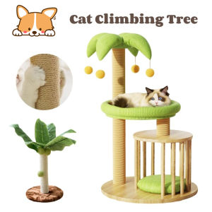 Cat Tree with Condo Multi-Level Cat Climbing Tree with Sisal Scratching Post and Pet Toys