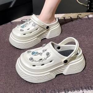 [Free Shipping] Thick-Soled Non-Slip Height-Increasing Closed-Toe Beach Sandals For Women EVA WomenS Shoes Suitable For Outdoor Wear In Summer