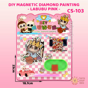 TAIYO DIY Magnetic Diamond Painting Karakter Tempel Manik Edukasi Seni Kerajinan Tangan Mainan Anak
