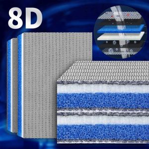 8Layer 8D Aquarium Fish Tank Filter Sponge No Glue Foam Biochemical Cotton
