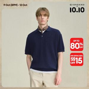 Giordano Men Men Pure Cotton Polo Shirt Free Shipping 18056806