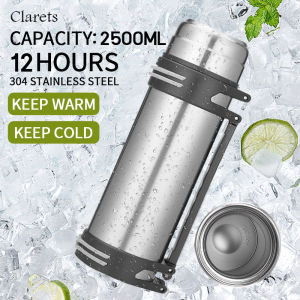 Tumbler Thermos 2500ml/87oz Stainless steel water bottle outdoor sports bottle Vacuum Insulated Stainless Steel Drinking Water Bottle Drinking