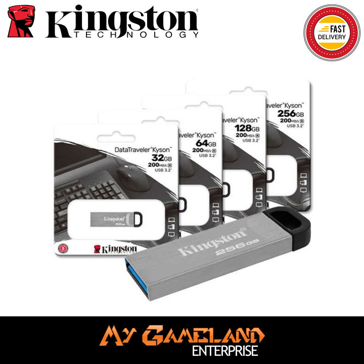 Lotto Kingston DataTraveler USB 3.2 Chiavetta Metallica - 32GB 64GB 128GB 256GB 512GB - Foto 2
