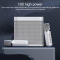 YS - 203 Wireless Bluetooth Karaoke Speaker With Free Double Microphones. 