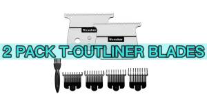 Bộ 2 lưỡi dao thay thế cho máy tỉa lông Andis T Outliner & GTX tương thích với máy tỉa lông Andis. # 04710 và # 04521 (Lưỡi dao chữ T bằng thép không gỉ + Lưỡi dao bằng thép không gỉ)