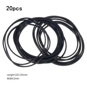 20pcs 46mm to 145mm Mix Cassette Tape Machine Belts Assorted Common Square Belt Cassette Machine for DVD Drive