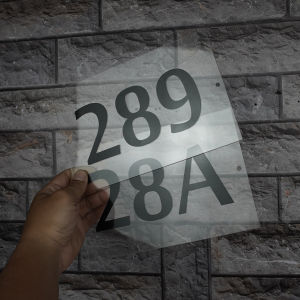 Nomor Rumah Akrilik Plat Nomor Rumah Minimalis 20X13CM