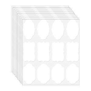 120 cái hình dạng lạ mắt nhãn dán giấy kraft chai tinh dầu nhãn cho hộp lưu trữ tinh dầu và quà tặng kỳ nghỉ gói