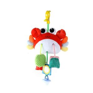 Rotating Baby Crib Mobile Toy With Music Soft Fabric Infant Stroller Hanging Rattle For Infant Auditory Development