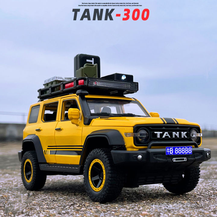 1 24 Diecast Alloy Tank 500 Hi4T SUV With Sound and Light Pull Back main image 1