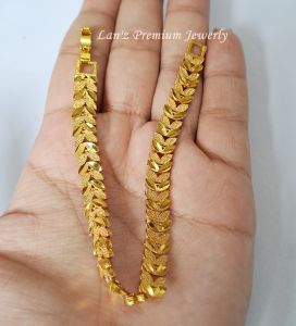 Gelang Wanita Replika Emas Padi Sumatra Titanium 24 K
