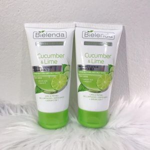 Sữa rửa mặt  kiêm Tẩy da chết  kiêm Mặt nạ dưỡng da Bielenda 3in1  175ml Hàng nga giúp trẻ hóa săn chắc da ngừa mụn shopmyphamnga mockba