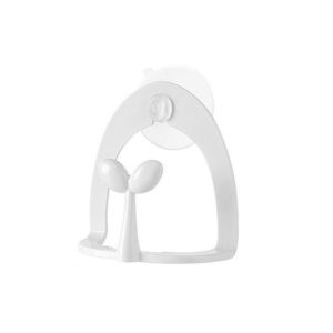 CHENJIE Creative White Household Kitchen Storage Rack Plastic with Suction Cup Cleaning Pad Rack Water Drain Rack Sponge Drying Holder Dish Cloth Rack