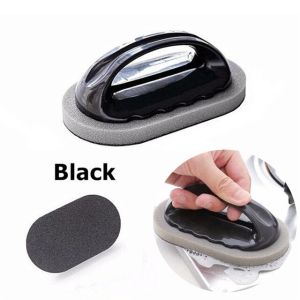Brush Pan Pot Grinder Knife Cleaner Strong Decontamination Kitchen Magic Sponge Brush Sponge Cleaning  金刚砂海绵带手柄