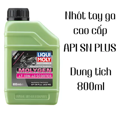 [VG332] NHỚT LIQUI MOLY MOLYGEN 10W40 - Nhớt xe tay ga FULL TỔNG HỢP cao cấp