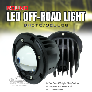 CPA 2COLOR LED OFF ROAD LIGHT WHITE/YELLOW ROUND (11580)