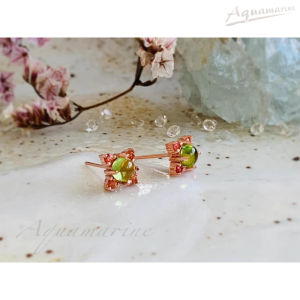 ต่างหูพลอยเพริดอต( Peridot )