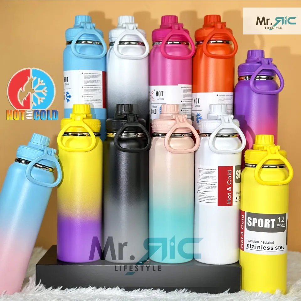 Insulated Stainless Steel Water Bottle with Spout Lid 800ml Double