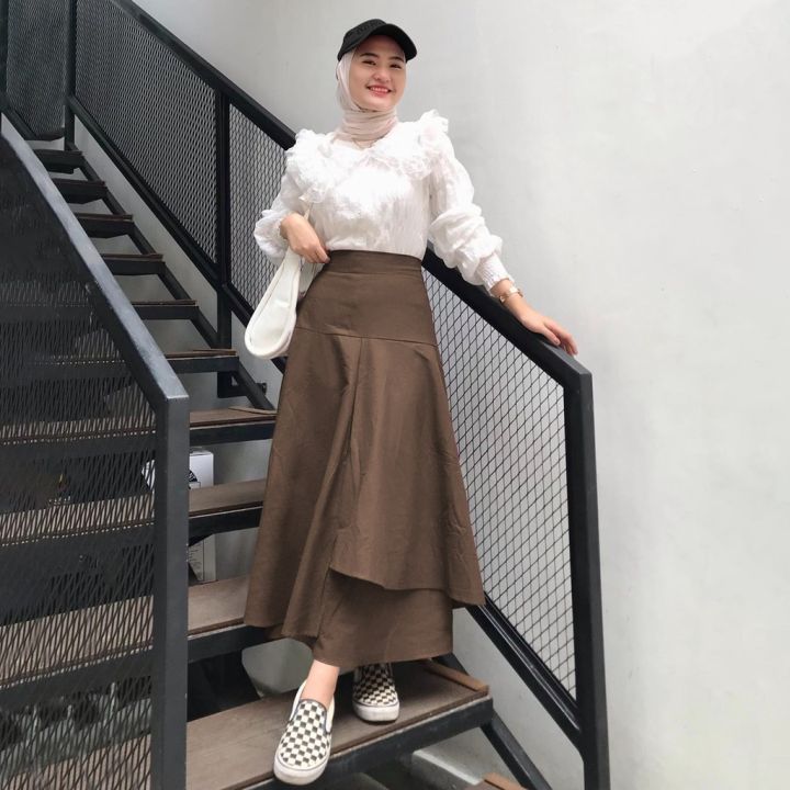 Fashion Klokrok Midi Casual Korean Casual Skirt And Top Midi Skirt