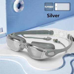 หน้าร้อนซัมเมอร์ แว่นตาว่ายน้ำ ป้องกันฝ้า กันยูวี HD Anti - FOG กันน้ำ ปรับระดับได้