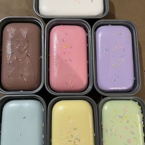 Bonnie Cathy Đồ chơi bóp mềm chậm hồi phục dạng bánh kem - Giảm căng thẳng hiệu quả với chất liệu chân thực và những hạt màu sắc rực rỡ