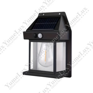 YumeLux Warm LED Solar Outdoor Wall Light Motion Sensor Waterproof 3 Modes Lamp Courtyard Garden Villa Lighting Night Light