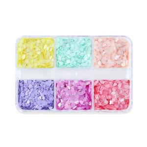 Cherry Blossom Nail Art Sequins Flowers Nail Glitter Sequins Decals Flower Petals Paillettes for DIY Nail Decoration