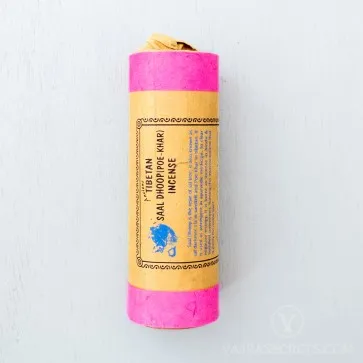 Tibetan Incense Sticks Traditionally Hand-Rolled From Natural Ingredients + Free Incense Holder