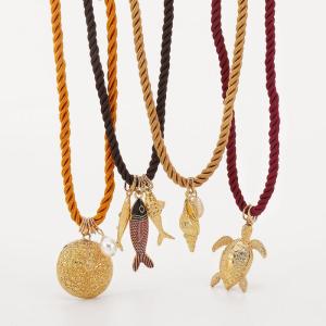 Hmeme สร้อยคอรูปปลาเปลือกหอยกระดองเต่าแบบมีสไตล์ในมหาสมุทรอุปกรณ์เสริมที่ได้รับความนิยมในช่วงฤดูร้อน