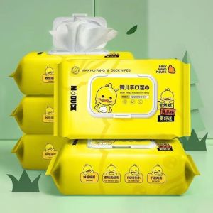 5boxes Baby Wipes Big Pack with Lid High Toughness Natural Additive-free Antibacterial 99.99%